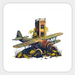 Abandoned Plane Sticker